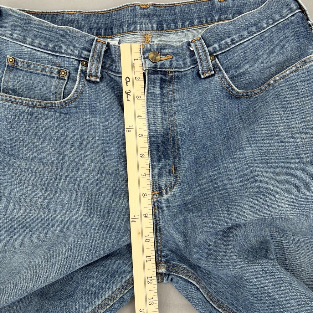 Carhartt Relaxed Fit Jeans Men's 36x32 Blue Straight Leg Workwear Denim - Picture 6 of 8
